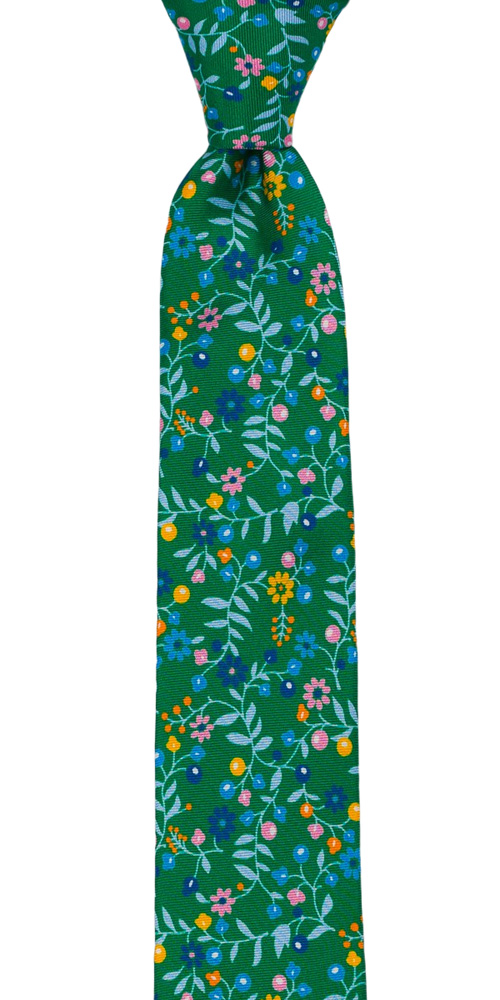 EVOCAREZZA Green corbata delgada
