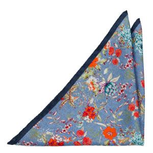 GARLANDROID Light blue pañuelo de bolsillo