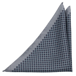 MEDAGLIONI Grey pañuelo de bolsillo