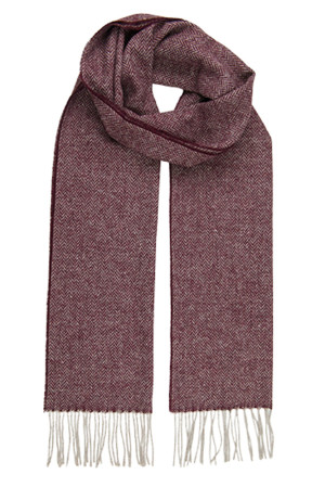 ACCOGLIENTE Burgundy bufanda