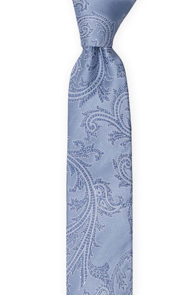 AISLEWALKER Dusty blue corbata delgada