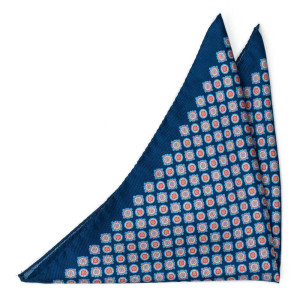 ARAZZO Navy blue pañuelo de bolsillo