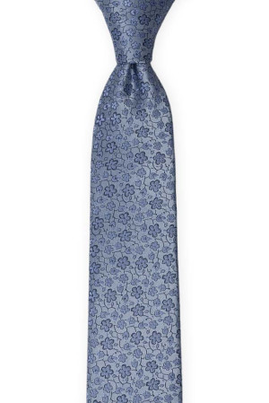 AUGURI Dusty blue corbata para niños medianos