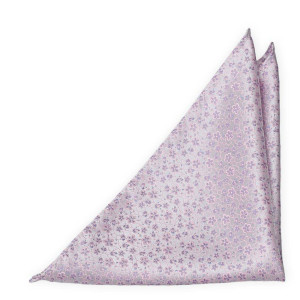 AUGURI Pale purple pañuelo de bolsillo