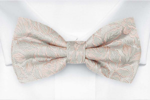 BESTMAN Silver blush pajarita