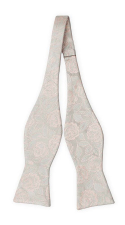 BESTMAN Silver blush pajarita sin atar