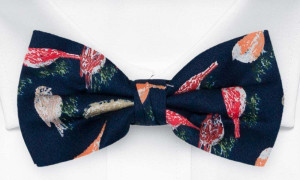 BIRDIENUMNUM Dark navy pajarita