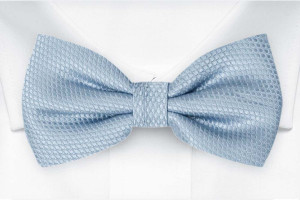 BIRDSEYE Dusty blue pajarita