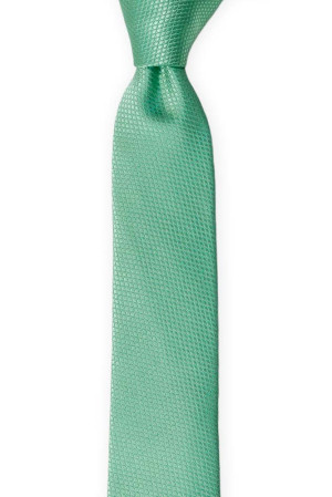 BIRDSEYE Seafoam turquoise corbata para niños medianos