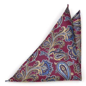 BOFFOLA Dark red pañuelo de bolsillo