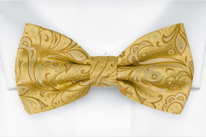 BRIDALLY Golden yellow pajarita
