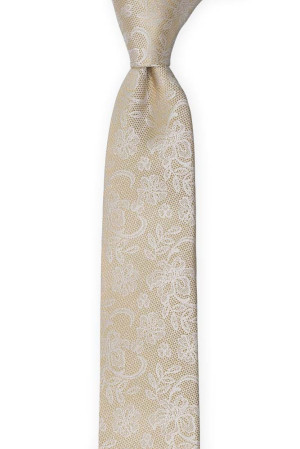 EVERAFTER Champagne gold corbata para niños medianos