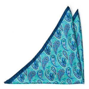 FANTASMA Turquoise pañuelo de bolsillo