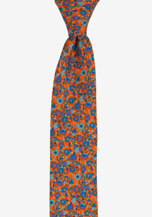 FLORIDO Orange corbata delgada