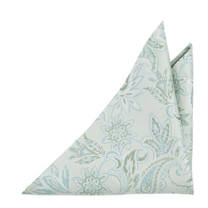 FLOURISHED PALE GREEN pañuelo de bolsillo
