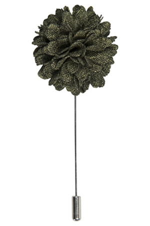 Flower Moss Green pin de solapa