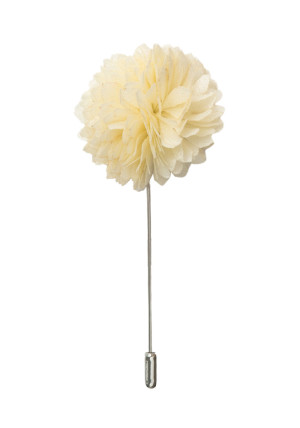 FLOWERBALL IVORY pin de solapa