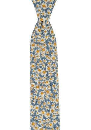 FLOWERLY BLUE corbata delgada