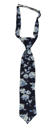 FONDOFYOU NAVY BLUE corbata pequeña pre-atada niño