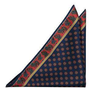 FRANCOBOLLO Navy blue pañuelo de bolsillo
