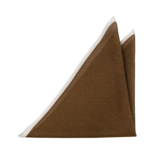GARVA Brown pañuelo de bolsillo