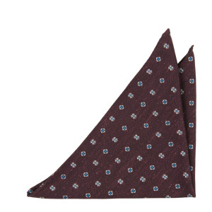 GENTILUOMO BURGUNDY pañuelo de bolsillo
