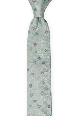 GROOMBLOOM Dusty mint corbata para niños medianos
