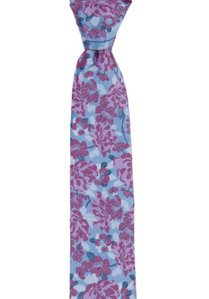 INFLOWERLOVE LIGHT BLUE corbata delgada