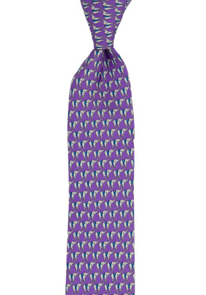 BOCCAGLIO Purple corbata delgada