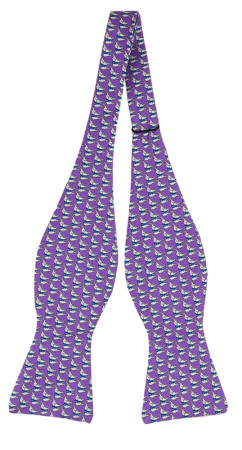 BOCCAGLIO Purple pajarita sin atar