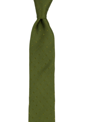 BRUDGUM Olive green corbata para niños medianos
