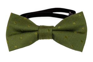 BRUDGUM Olive green pajarita bebé