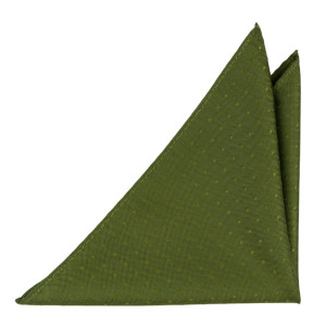 BRUDGUM Olive green pañuelo de bolsillo