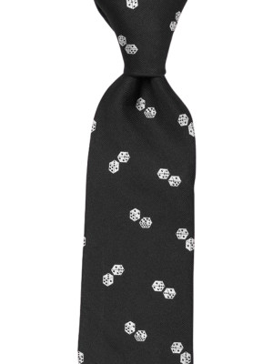 DICELET Black corbata