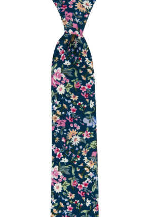 DUSKYBLOOM Blue corbata delgada