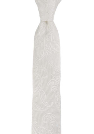 FLOTT WHITE corbata delgada