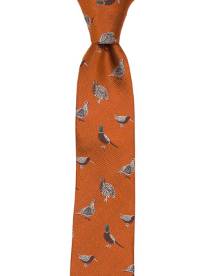 FOWLPLAY Orange corbata delgada