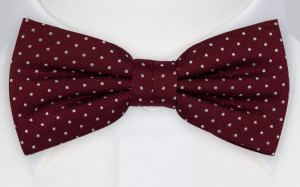 HAGELSTORM BURGUNDY pajarita atada