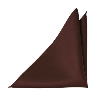 SOLID Brown pañuelo de bolsillo