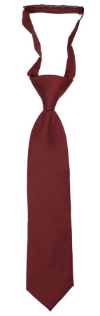 SOLID Burgundy corbata pequeña pre-atada niño