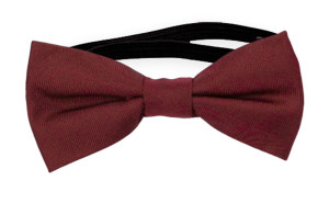 SOLID Burgundy pajarita bebé