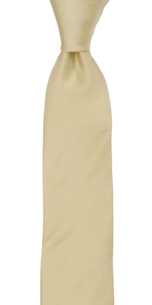 SOLID Champagne corbata mediana niño