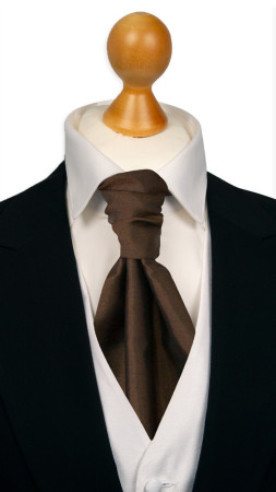 SOLID Dark brown corbaton atada