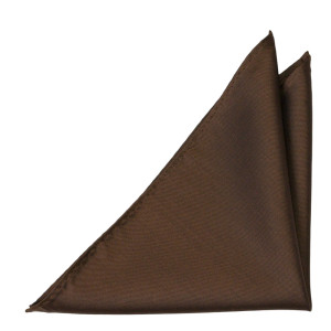 SOLID Dark brown pañuelo de bolsillo