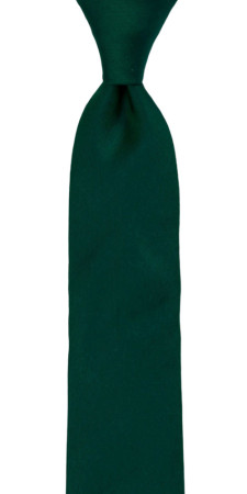SOLID Dark green corbata para niños medianos