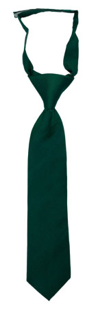 SOLID Dark green corbata pequeña pre-atada niño