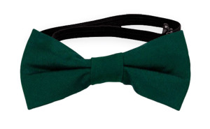 SOLID Dark green pajarita bebé
