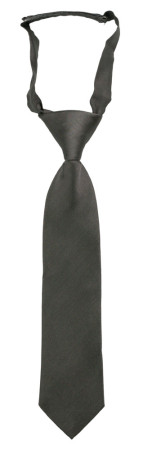 SOLID Dark grey corbata pequeña pre-atada niño