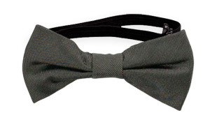 SOLID Dark grey pajarita bebé