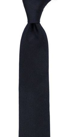 SOLID Dark navy corbata para niños medianos